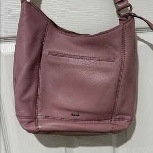 The Sak Mauve Leather Hobo Bag